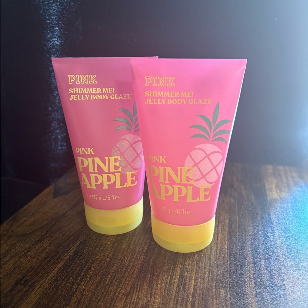PINK Victoria’s Secret pineapple shimmer jelly body 2 pack